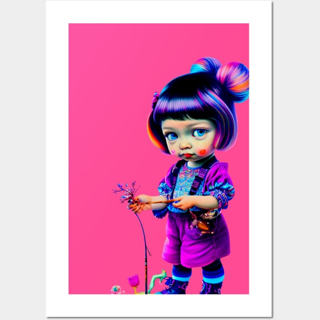 COLORFUL CHARLI Wall Art by Smilethree